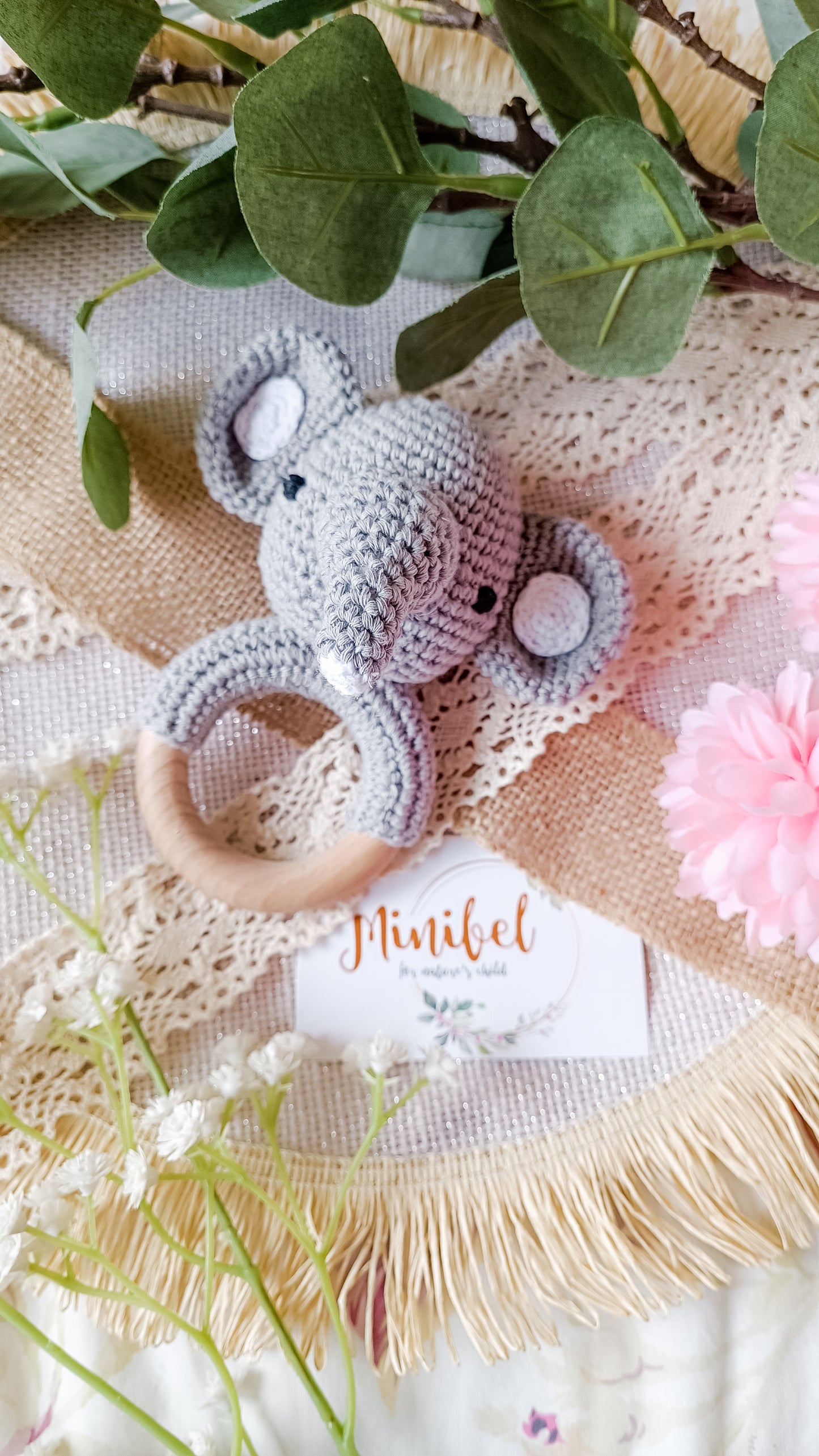 Crochet Elephant Rattle