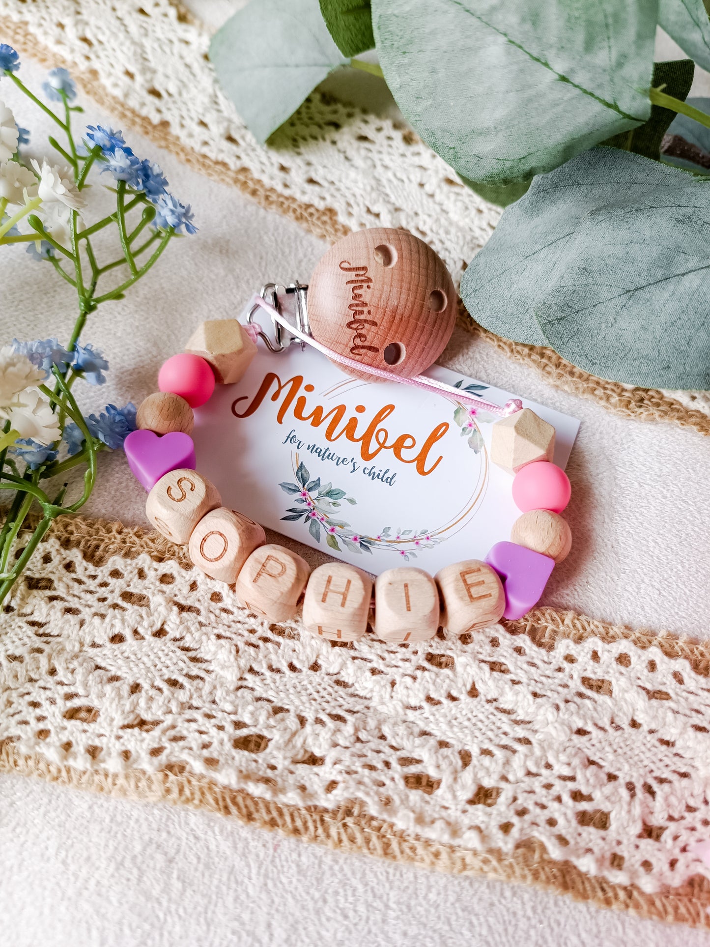 Little Heart Soother Clip