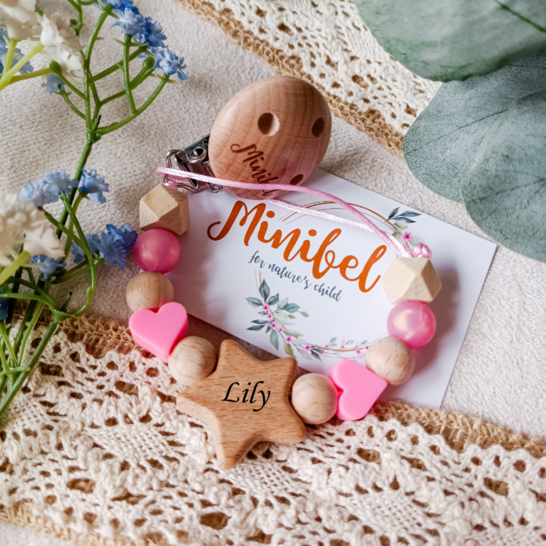 Little Heart Soother Clip