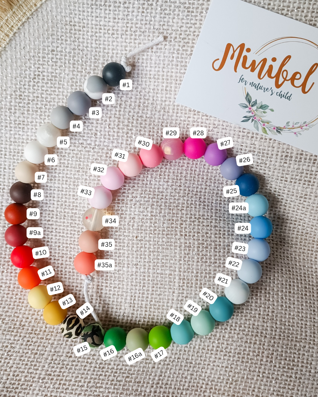 Wooden Bead Soother Clips