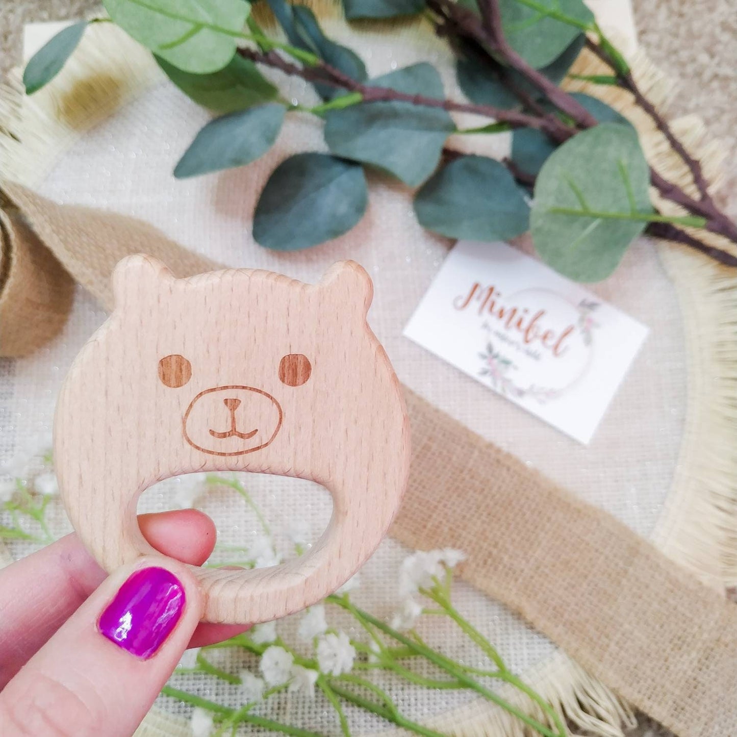Personalised Bear / Lion Wooden Shapes