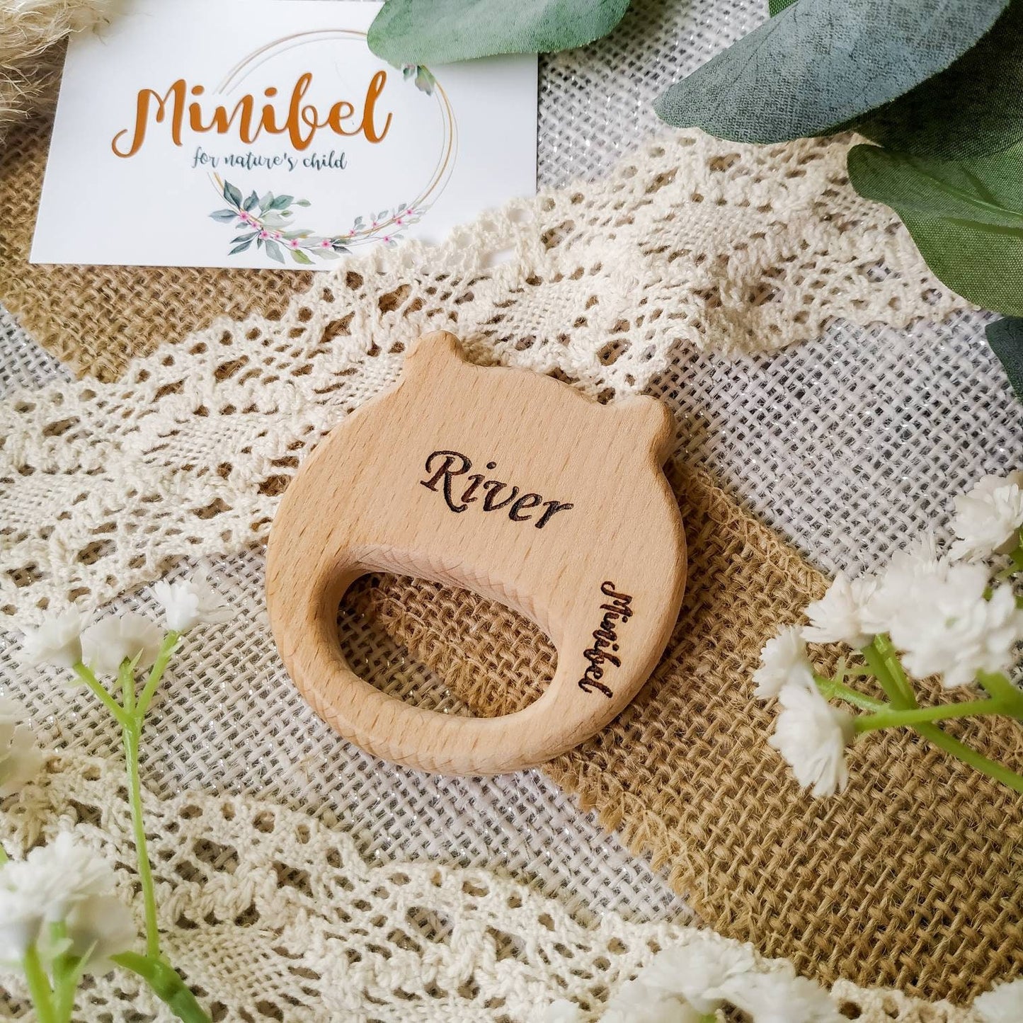 Personalised Bear / Lion Wooden Shapes
