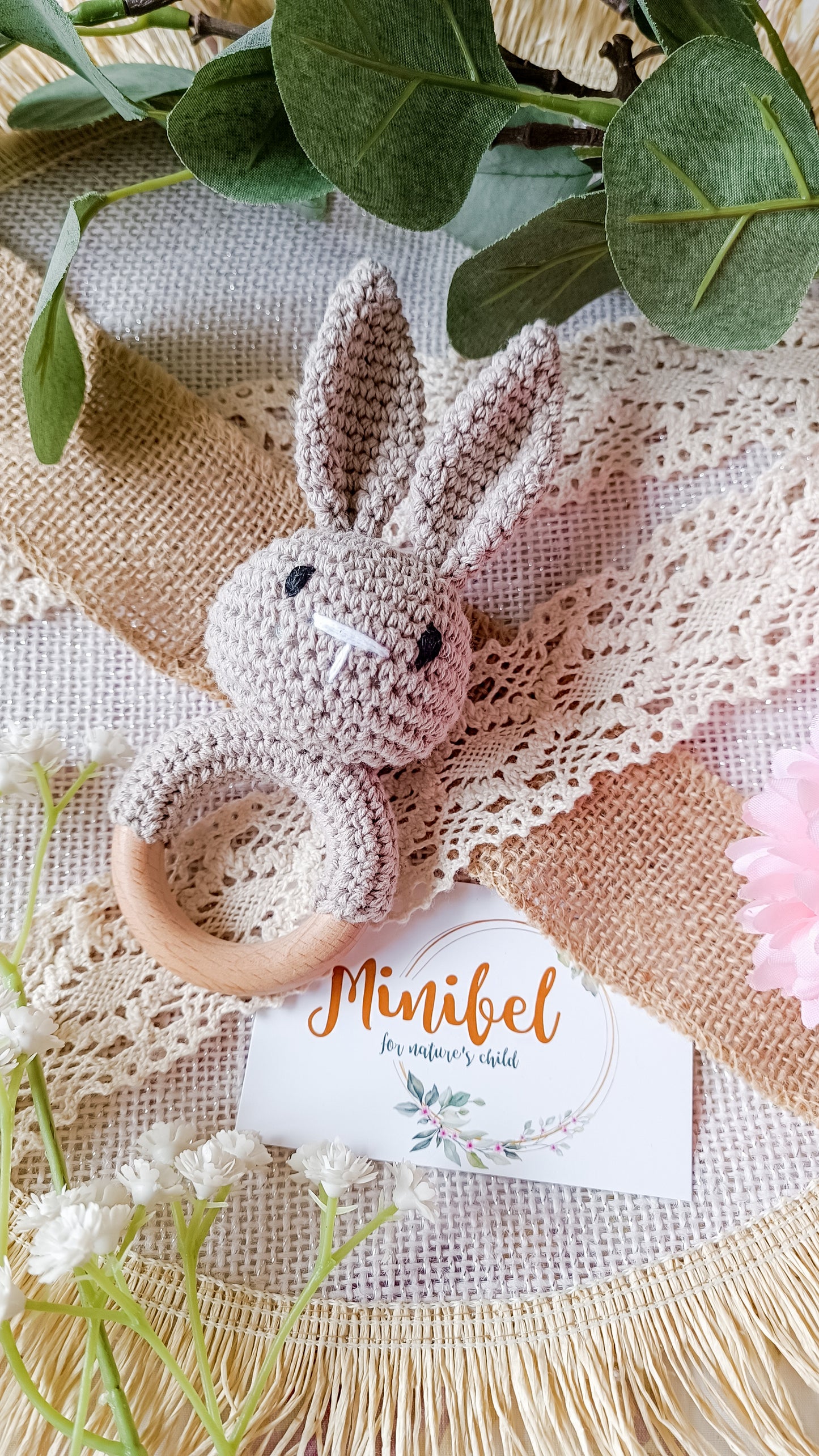 Crochet Baby Bunny Rattle