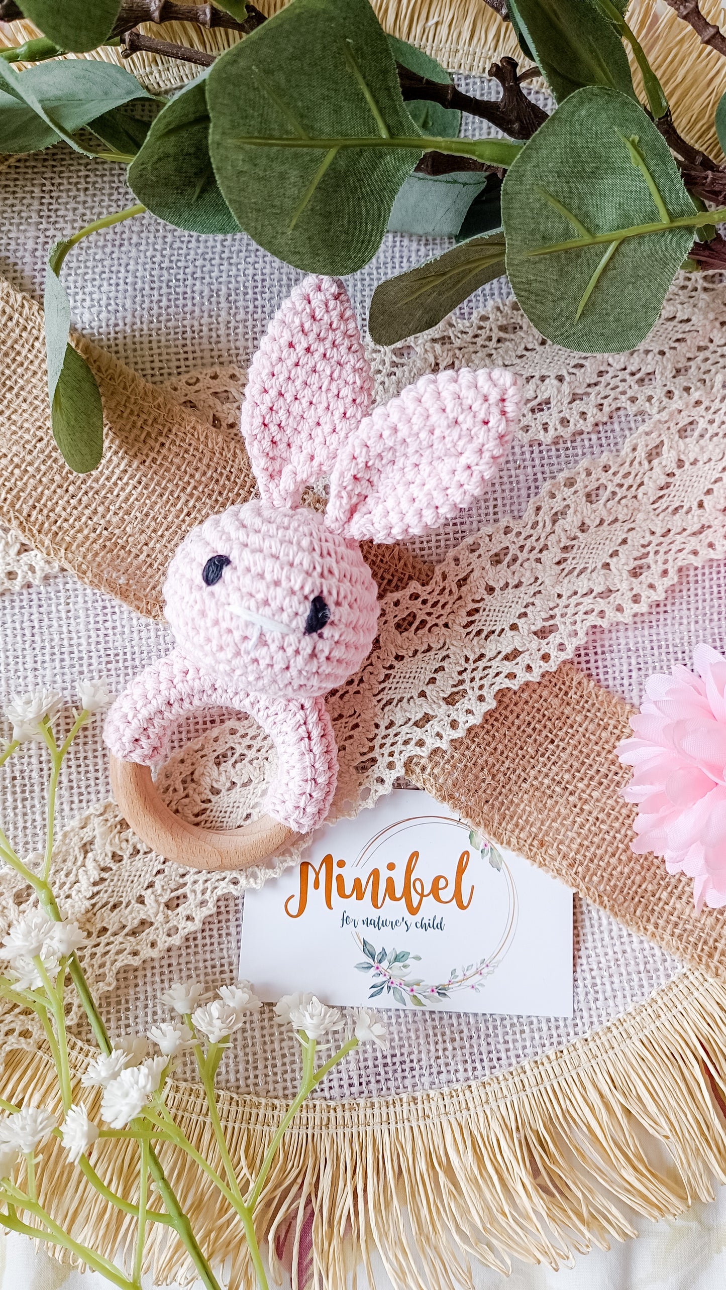 Crochet Baby Bunny Rattle