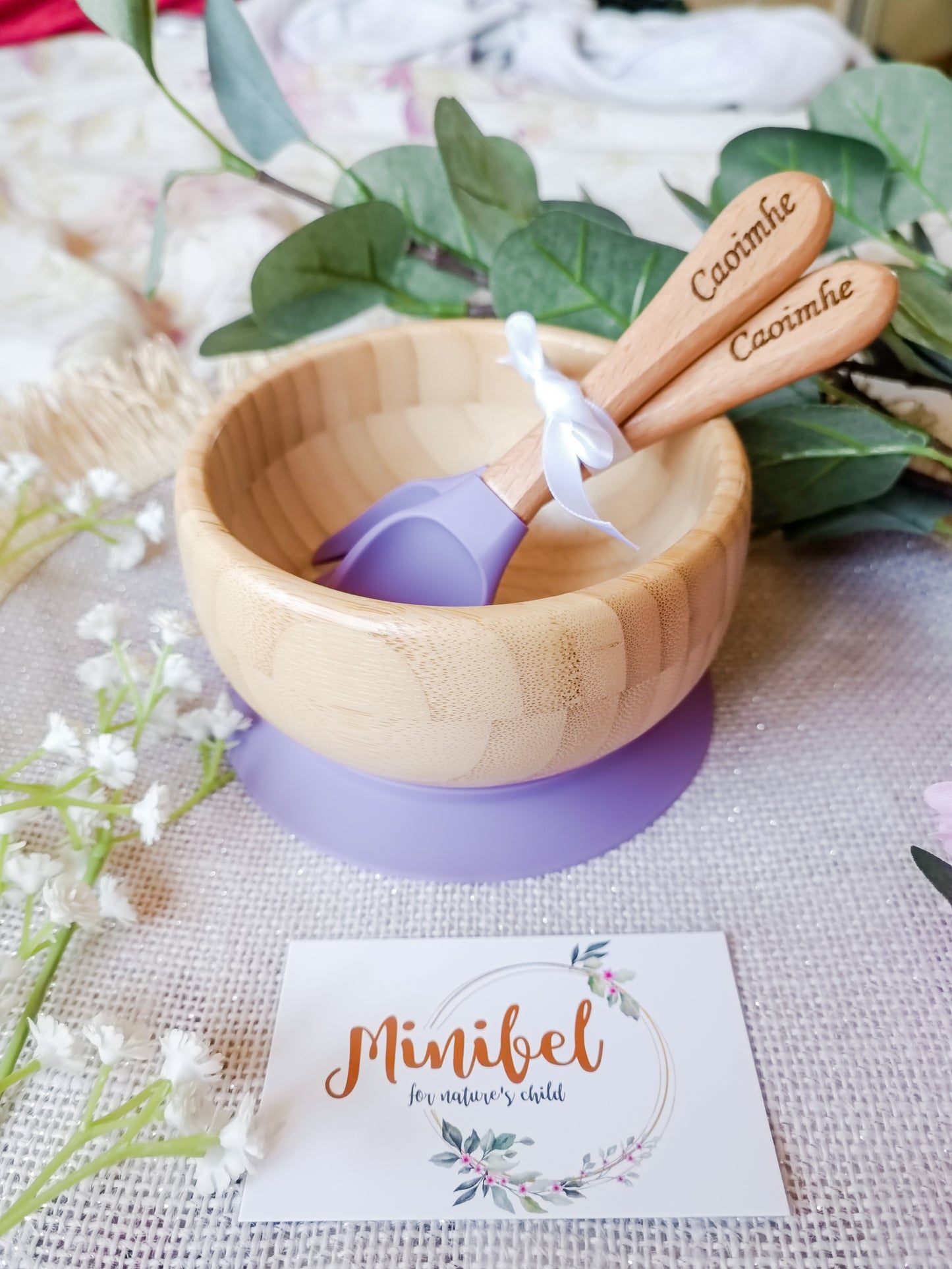 Baby Bowl with Personalised Cutlery Set