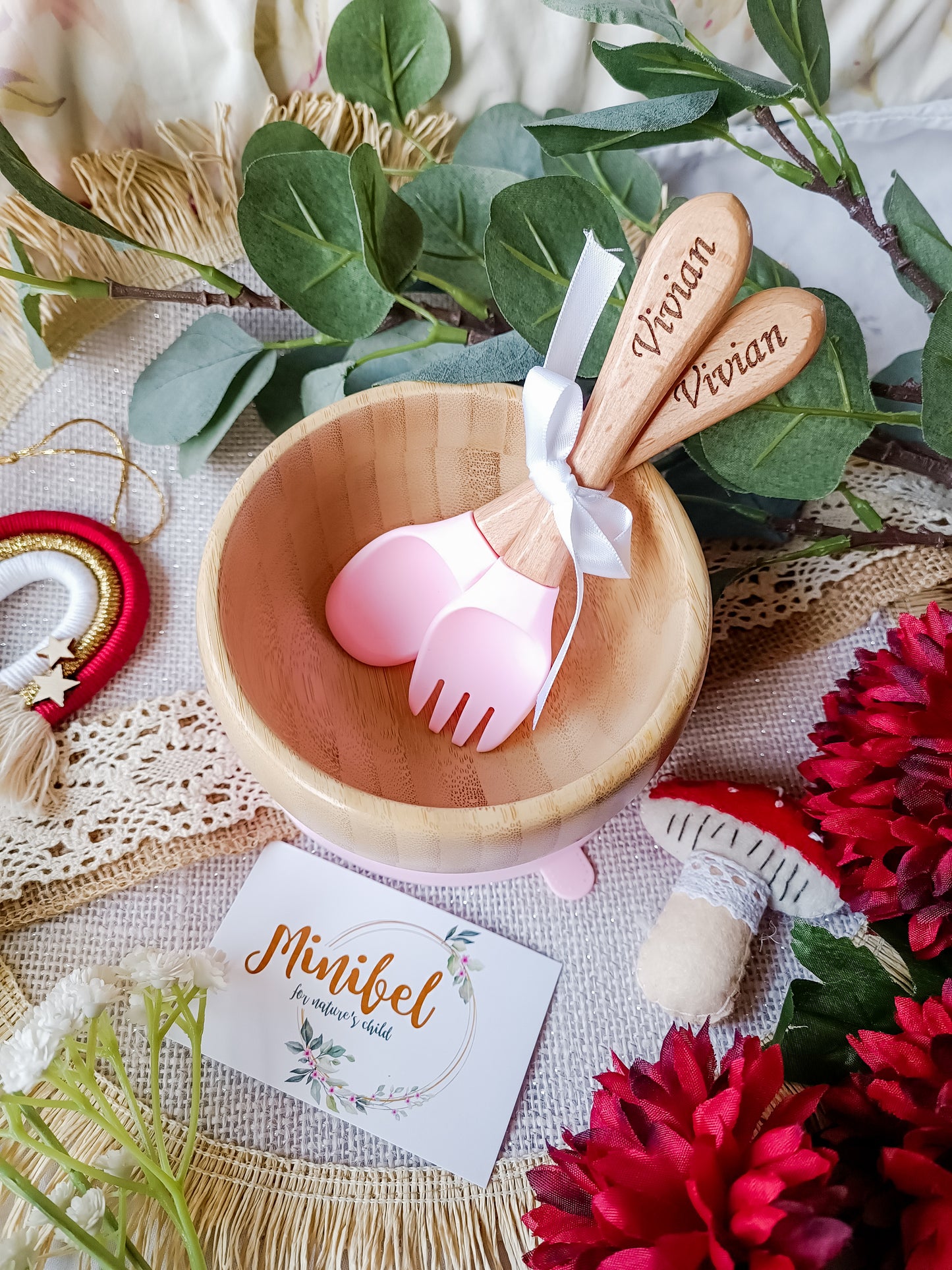 Baby Bowl with Personalised Cutlery Set