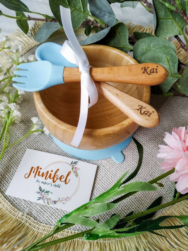 Baby Bowl with Personalised Cutlery Set